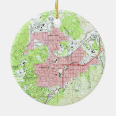 Kaart van Prescott Arizona (1973) Keramisch Ornament (Achterkant)