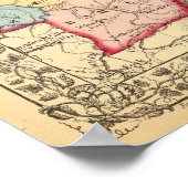 Kaart van Preston, Taylor, Barbour, Tucker countie Poster (Hoek)