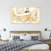  kaart van Prince Edward Island (1775) Canvas Afdruk (Insitu (Slaapkamer))