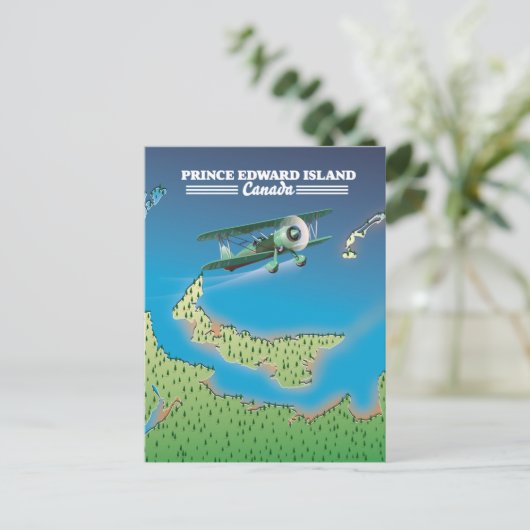 kaart van Prince Edward Island, Canada (Staand voorkant)