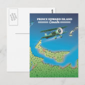 kaart van Prince Edward Island, Canada (Voorkant / Achterkant)