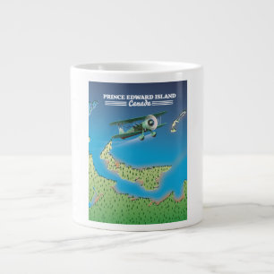 Kaart van Prince Edward Island, Canada. Grote Koffiekop