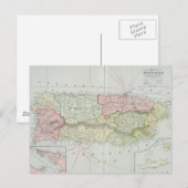  kaart van Puerto Rico (1901) (Voorkant / Achterkant)