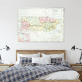  kaart van Puerto Rico (1901) Canvas Afdruk (Insitu (Slaapkamer))