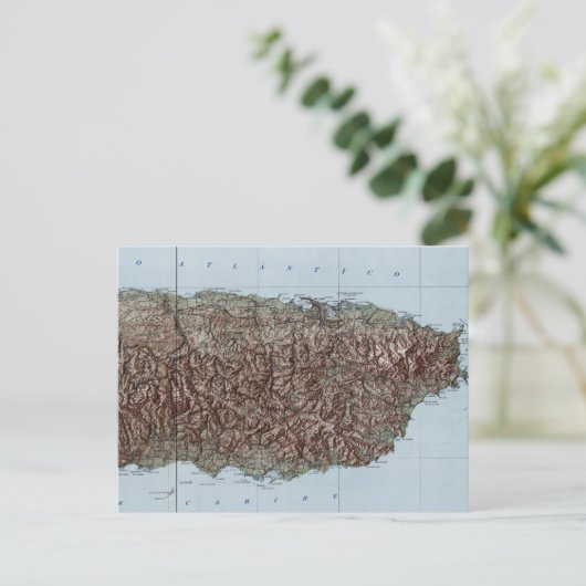  kaart van Puerto Rico (1952) (Staand voorkant)