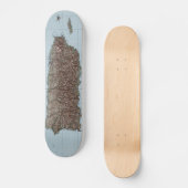 kaart van Puerto Rico (1952) Skateboard (Voorkant)