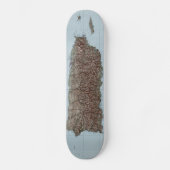  kaart van Puerto Rico (1952) Skateboard (Voorkant)