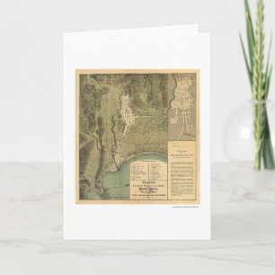 Kaart van Puerto Rico door Federico Drouyn 1888