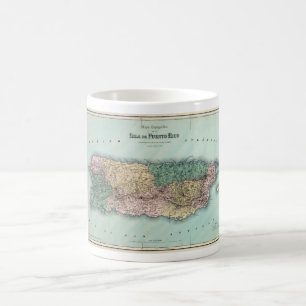  kaart van Puerto Rico Koffiemok