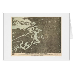 Kaart van Puget Sound Country in Washington 1891