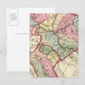 Kaart van Putnam, Kanawha, provincies Boone (Voorkant / Achterkant)