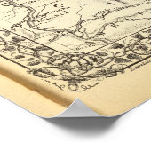 Kaart van Putnam, Kanawha, provincies Boone Poster (Hoek)