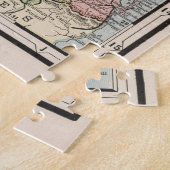 kaart van Queensland Australië (1901) Legpuzzel (Zijkant)