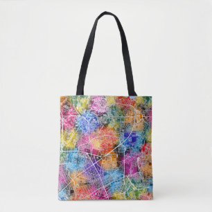 Kaart van Quezon City Filipijnen Tote Bag