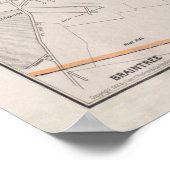  kaart van Quincy MA (1901) Poster (Hoek)