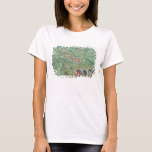 Kaart van Raab, van "Civitates Orbis Terrarum" doo T-shirt