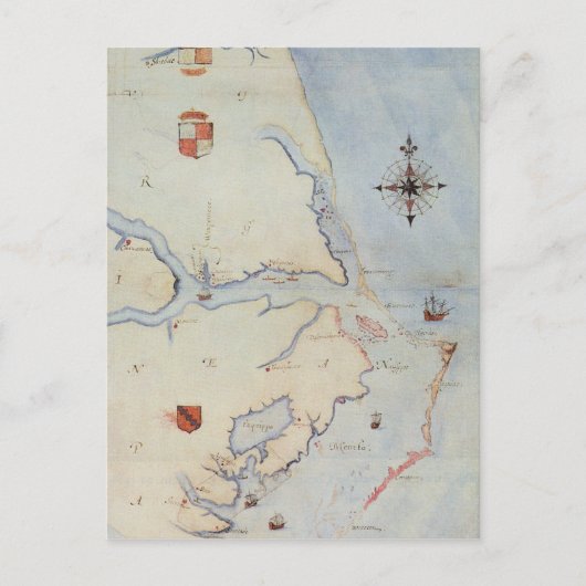 Kaart van Raleigh's Virginia (Voorkant)