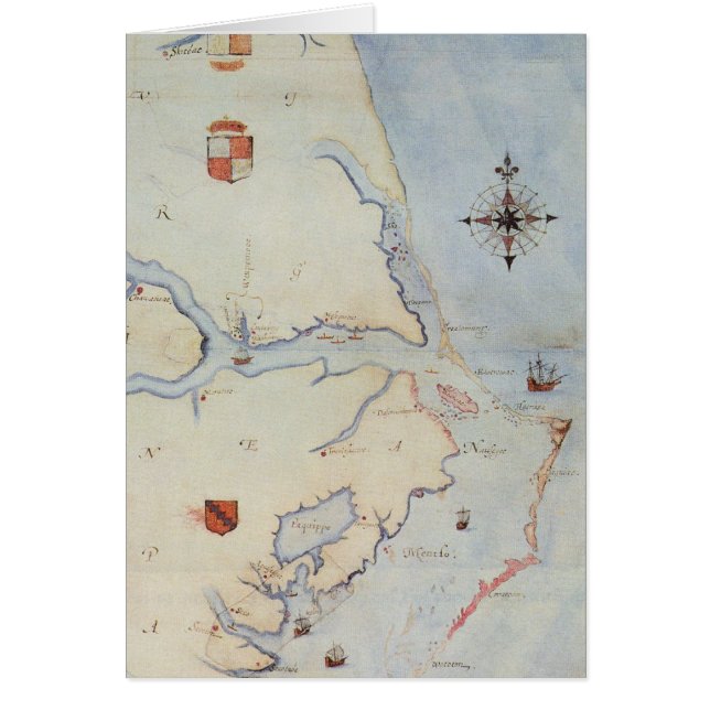 Kaart van Raleigh's Virginia (Voorkant)