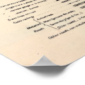 kaart van Ravenna Italië (1943) Poster (Hoek)