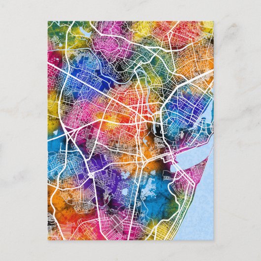 Kaart van Recife Brazilië (Voorkant)