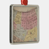 Kaart van Red Wing, Goodhue County, Minnesota Metalen Ornament (Rechts)