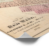 Kaart van Red Wing, Goodhue County, Minnesota Poster (Hoek)