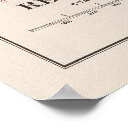  kaart van Regina Saskatchewan (1915) Poster (Hoek)