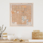  kaart van Regina Saskatchewan (1915) Poster (Keuken)