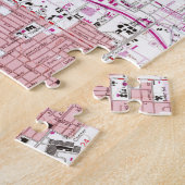  kaart van Reno Nevada (1967) Legpuzzel (Zijkant)