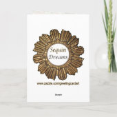 Kaart van Retro/Moederdag van het Art deco de (Achterkant)