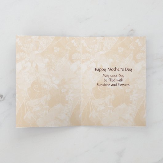 Kaart van Retro/Moederdag van het Art deco de (Binnen)