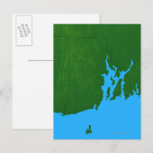 Kaart van Rhode Island (Voorkant / Achterkant)