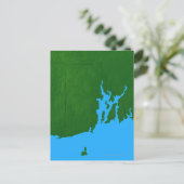 Kaart van Rhode Island (Staand voorkant)