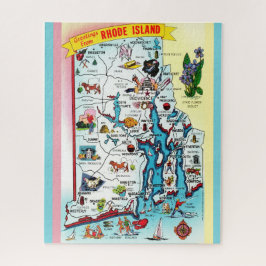 kaart van Rhode Island Legpuzzel