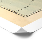 Kaart van Rhode Island & Providence Plantations Poster (Hoek)