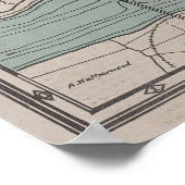  kaart van Richmond VA (1914) Poster (Hoek)