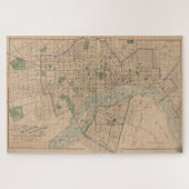  kaart van Richmond Virginia (1876) Legpuzzel (Horizontaal)