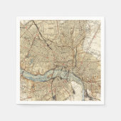  kaart van Richmond Virginia (1934) Servet (Voorkant)