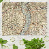  kaart van Richmond Virginia (1934) Theedoek (Gevouwen)