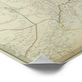 Kaart van riviersystemen poster (Hoek)