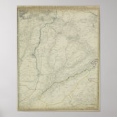 Kaart van riviersystemen poster (Voorkant)