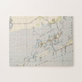 kaart van Roanoke Island & Outer Banks NC Legpuzzel (Horizontaal)