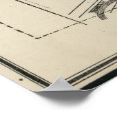  kaart van Rochester NY (1872) Poster (Hoek)