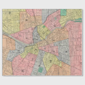 kaart van Rochester NY (1901) Cadeaupapier (Vlak)