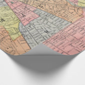 kaart van Rochester NY (1901) Cadeaupapier (Hoek)