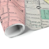 kaart van Rochester NY (1901) Cadeaupapier (Rol Hoek)