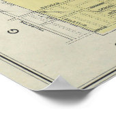  kaart van Rochester NY (1901) Poster (Hoek)