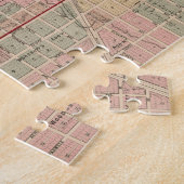  kaart van Rockford IL (1886) Legpuzzel (Zijkant)