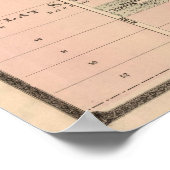  kaart van Rockford IL (1886) Poster (Hoek)