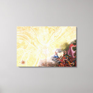 Kaart van Rocroi uit "Atlas de Louis XIV" Canvas Afdruk